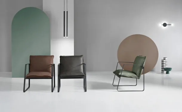 Poltroncina Cesca in ecopelle di Ikone Casa