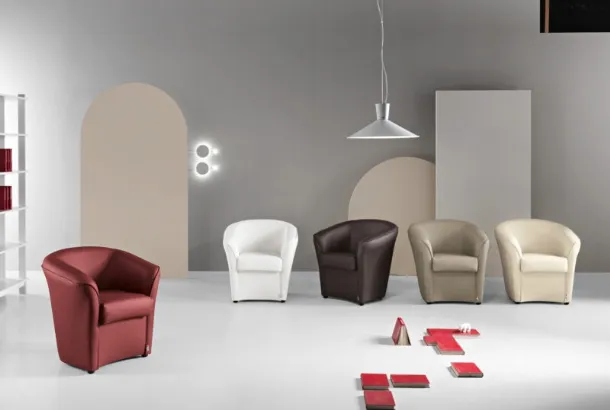 Poltroncina Valentina in Ecopelle di Ikone Casa