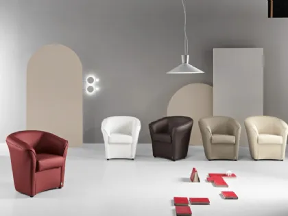 Poltroncina Valentina in Ecopelle di Ikone Casa