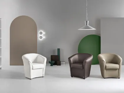 Poltroncina Valentina in Ecopelle di Ikone Casa