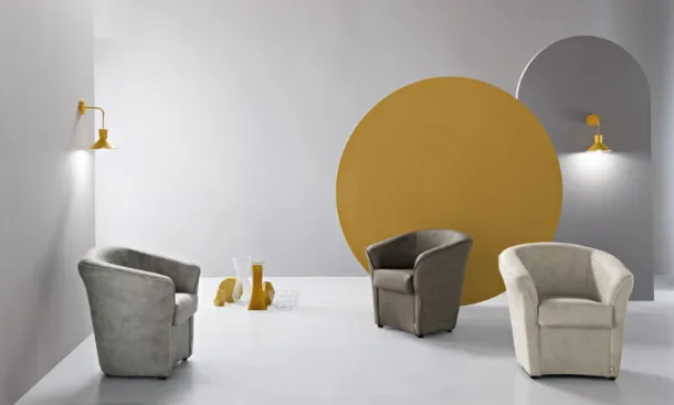 Poltroncina Valentina Nabuk di Ikone Casa