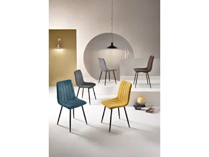 Sedia Kole in tessuto imbottito di Ikone Casa