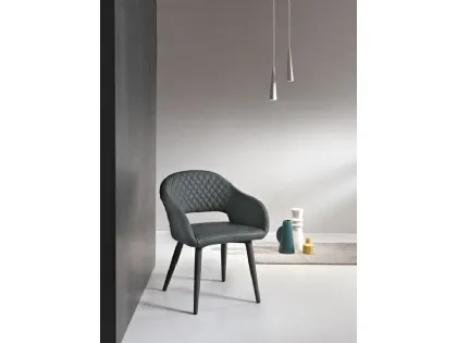 Sedia in ecopelle imbottita Living di Capodarte