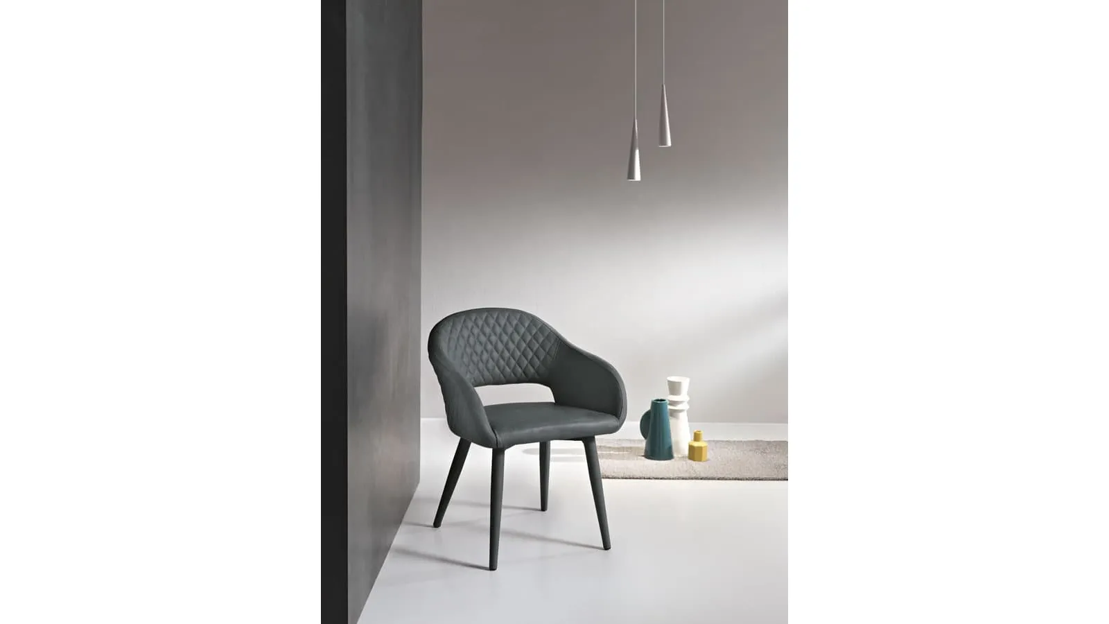 Sedia in ecopelle imbottita Living di Capodarte