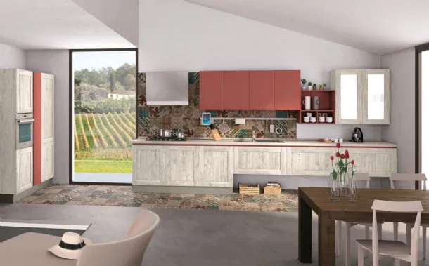 Cucina Moderna Kyra Telaio angolare di Creo