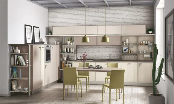 Cucina Moderna Rewind angolare di Creo
