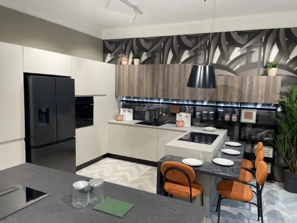 Cucina Jey ad angolo con penisola