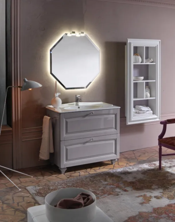 Mobile Bagno da appoggio in laccato lucido ACANTHIS AC14 di Compab