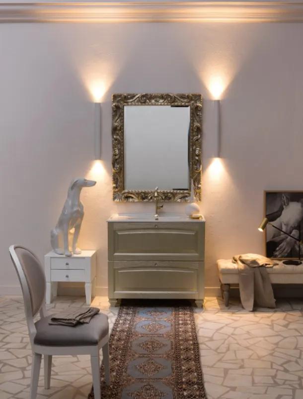 Mobile Bagno da appoggio in frassino laccato ACANTHIS AC21 di Compab