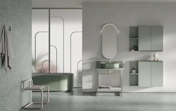 Mobile da Bagno a terra BIK BK09 di Compab