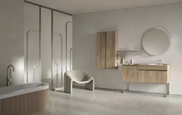 Mobile da Bagno a terra BIK BK13 di Compab