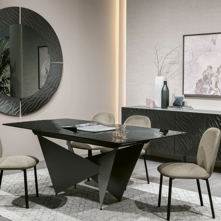 Specchiera Altea con cornice in vetro ondulato di Target Point