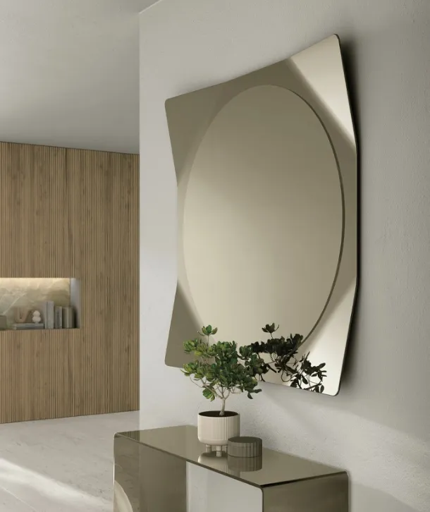 Specchio Lynx con cornice a specchio di Target Point