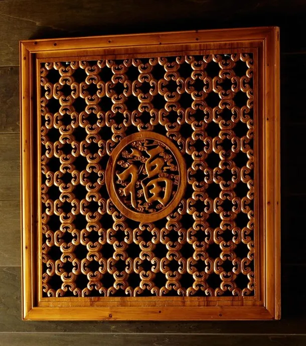 Pannello Decorativo in legno intarsiato a mano di Stones