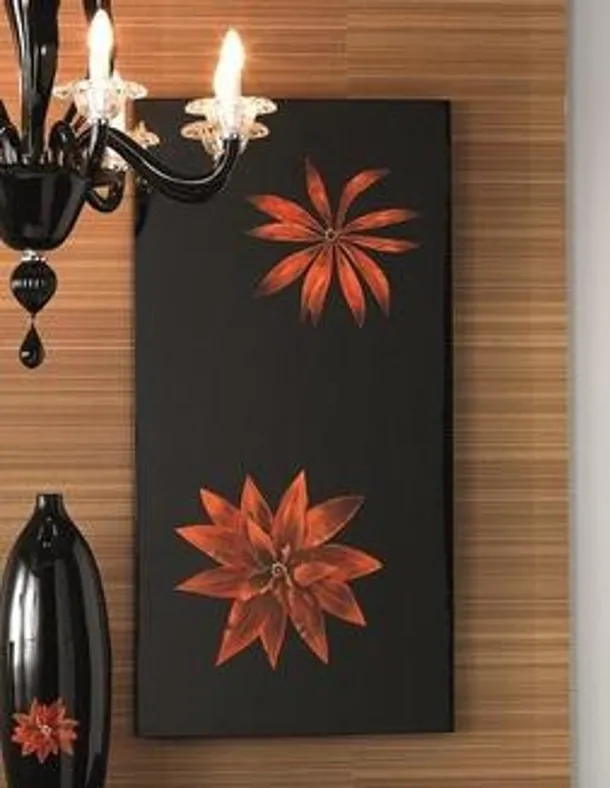 Pannello Decorativo in legno con motivo floreale di Stones