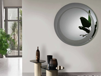 Specchio Levi con decorazione sabbiata di Capodarte