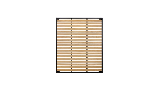 Rete con telaio in acciaio e doghe in faggio Flat di Rimar