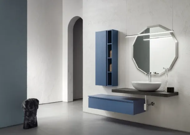 Mobile da Bagno in nobilitato laccato opaco B-GO BG018 di Compab