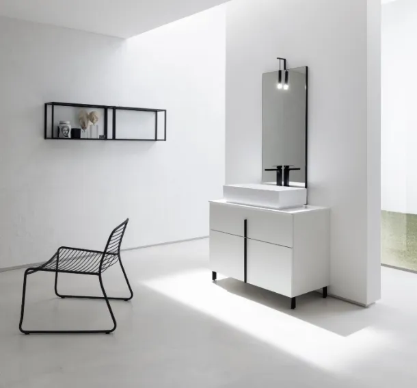 Mobile Bagno da appoggio in perla nobilitato B201 BD004 di Compab