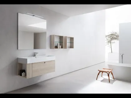 Mobile da Bagno sospeso in seta nobilitato B201 BD005 di Compab