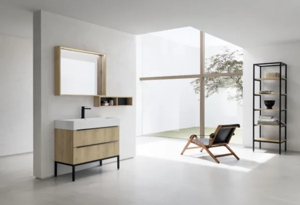 Mobile Bagno da appoggio in nobilitato effetto legno B201 BD023 di Compab
