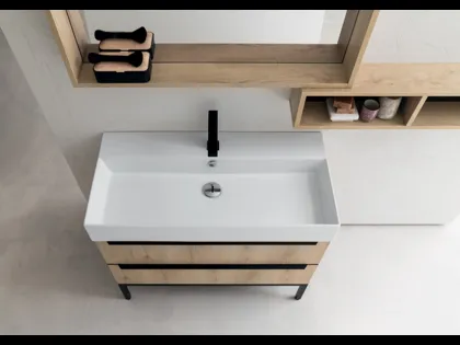 Mobile Bagno da appoggio in nobilitato effetto legno B201 BD023 di Compab