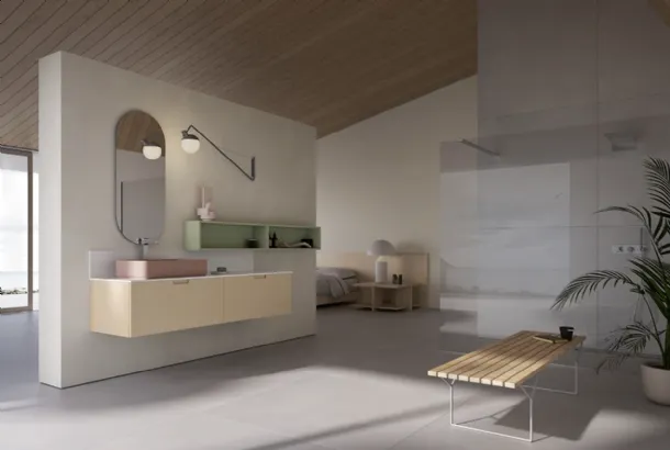 Mobile da Bagno sospeso STRATOS OS05 di Compab