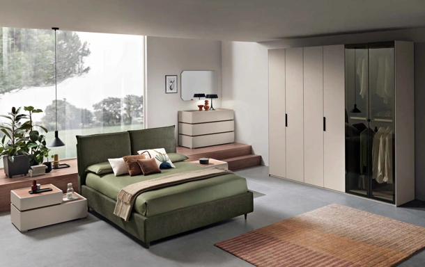 Letto Bristol con box contenitore di Gierre Mobili