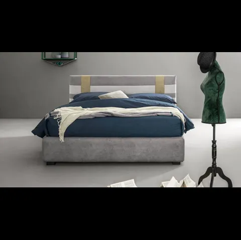 Letto moderno in tessuto imbottito Net di Bside