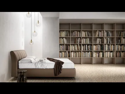 Letto imbottito con testiera trapuntata Premium di Bside