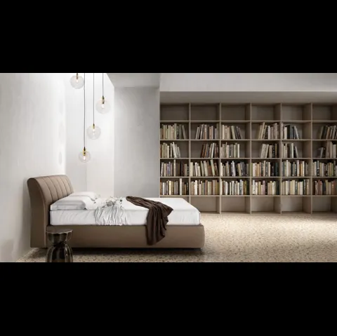 Letto imbottito con testiera trapuntata Premium di Bside