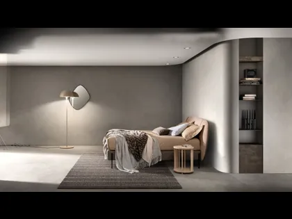 Letto in tessuto con testiera Set di Bside