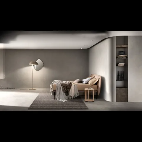 Letto in tessuto con testiera Set di Bside