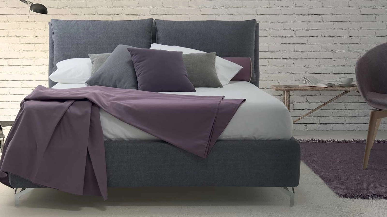 Letto in tessuto Darling di Rimar