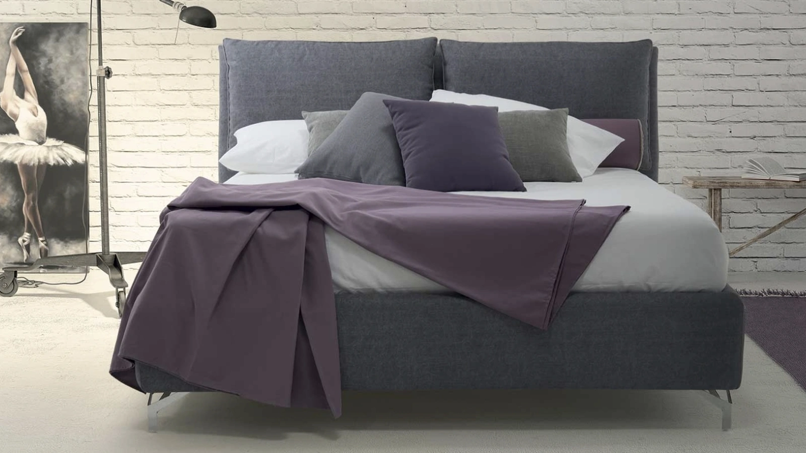 Letto in tessuto Darling di Rimar