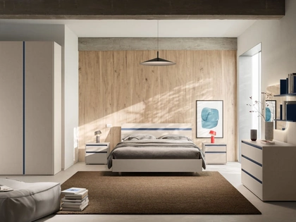 Letto con testiera Elga Night 04 di Orme
