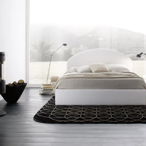 Letto con testiera Soft di Fabbri Salotti