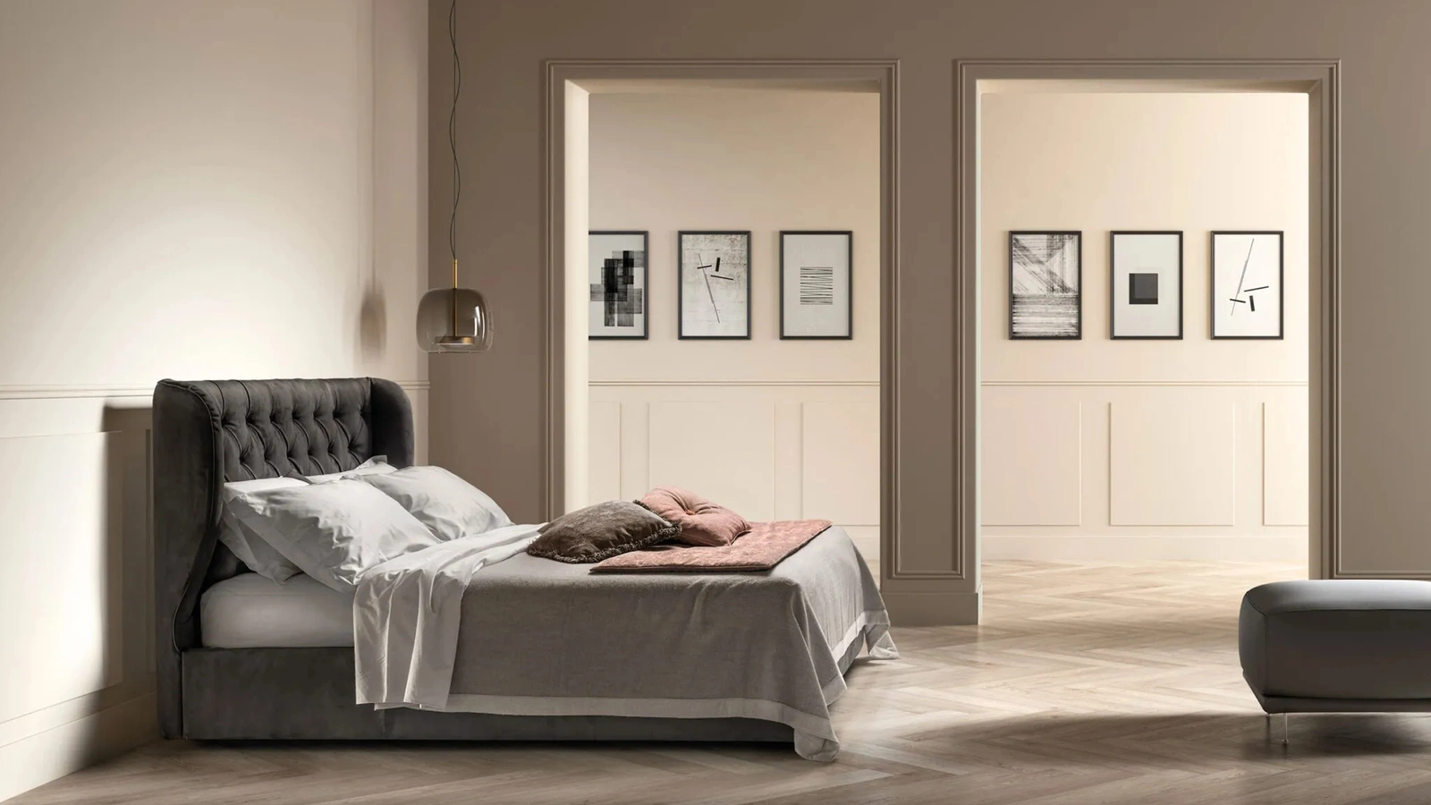 Letto con testiera Gem di Bside