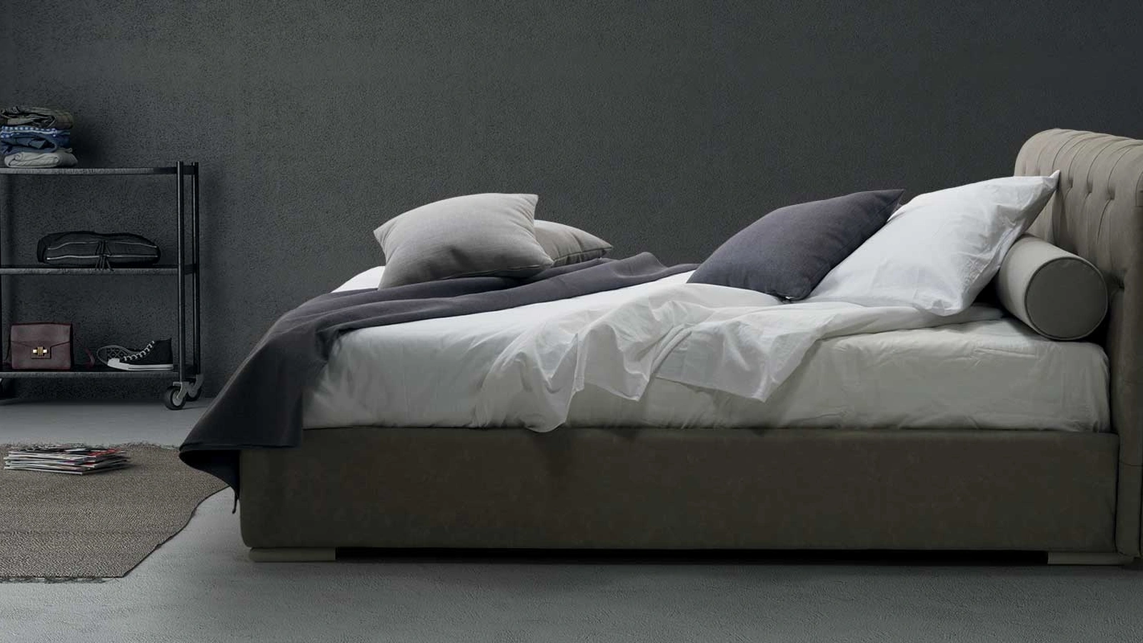Letto in ecopelle Grace di Rimar