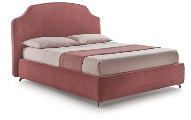 Letto Hermes in tessuto imbottito di Hoppla