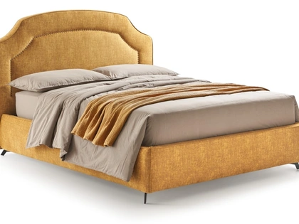 Letto Hermes in tessuto imbottito di Hoppla