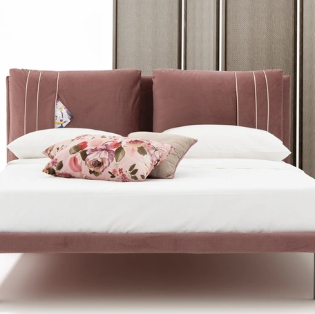 Letto in tessuto imbottito Maui Line di Rimar