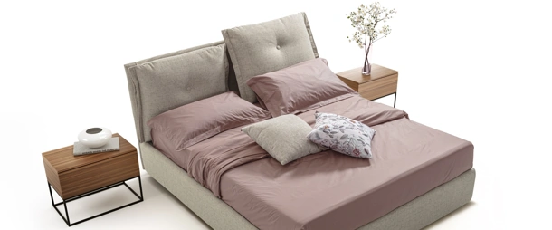 Letto in tessuto con box contenitore Maui Point di Rimar