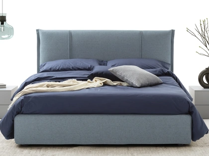 Letto in tessuto Miguel con box contenitore di Rimar
