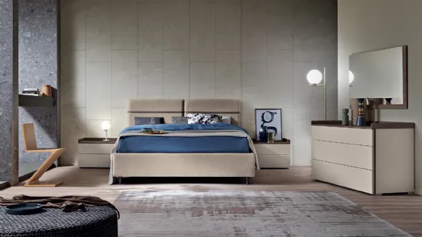 Letto in tessuto Milo di Gierre Mobili