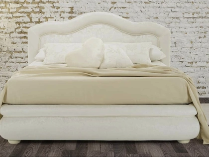 Letto classico con testiera sagomata Mimosa di Rimar