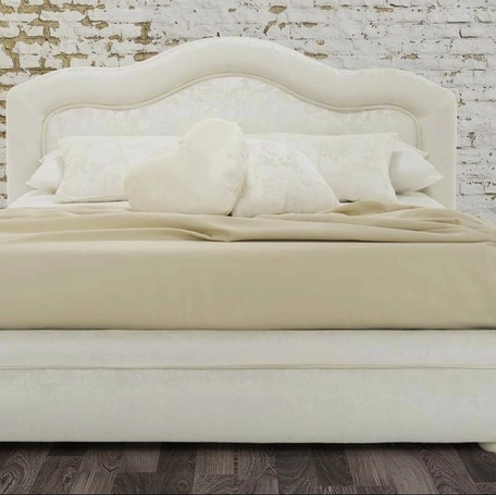 Letto classico con testiera sagomata Mimosa di Rimar
