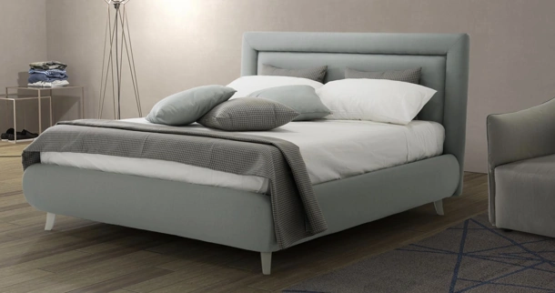 Letto moderno in tessuto Mira di Rimar