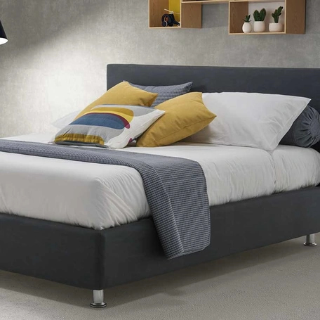 Letto matrimoniale in pelle Nettuno di Rimar