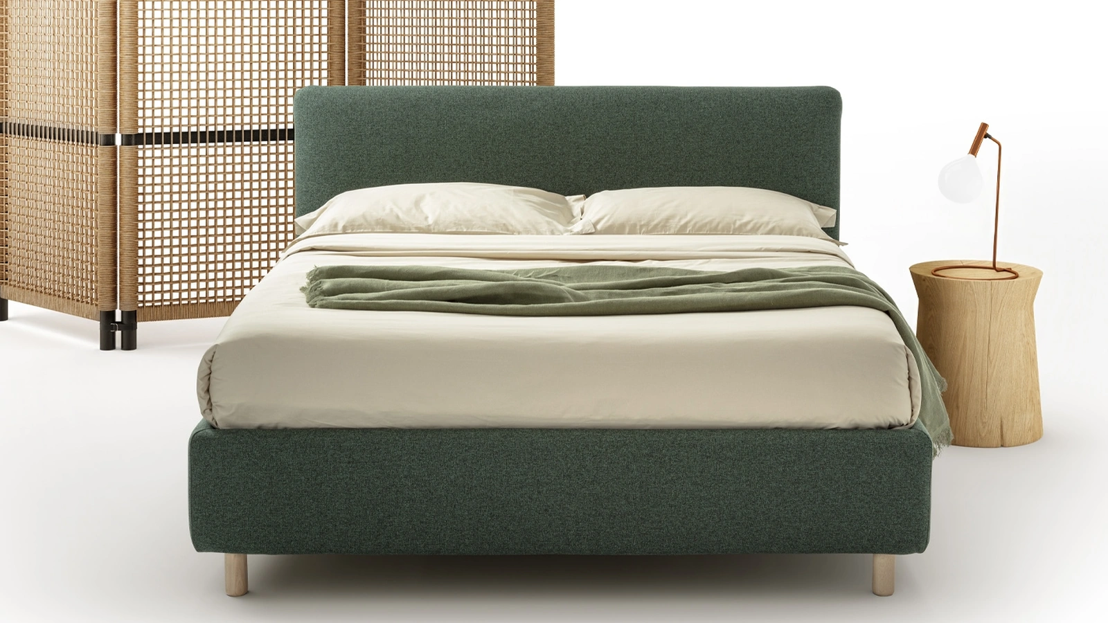 Letto in tessuto Pico di Rimar